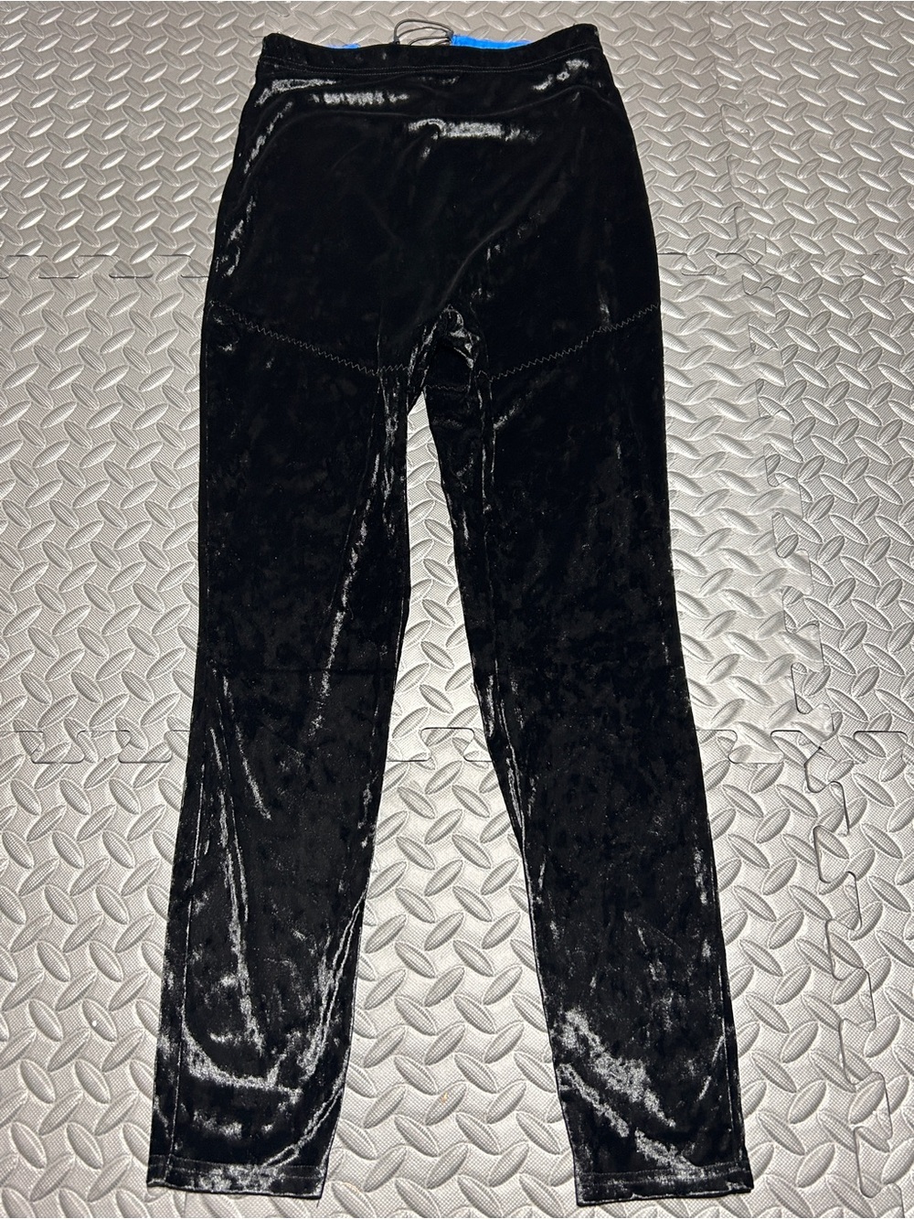Yitty Plusshy Black Velvet Shaping High Waist Leggings